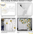 Balloon Garland Arch Kit 16 Ft Long - 168 Pieces White, Gold and Confetti - Tropical Palm Leaves Greenery for Baby Shower Decorations, Wedding, Bachelorette, Engagement, Birthday Party, Anniversary
