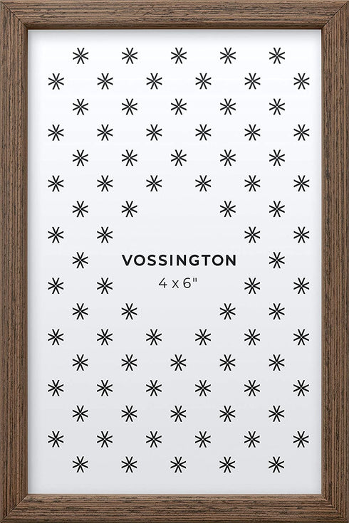 Vossington 4x6 Frame | Exclusive Exotic Wood Picture Frame | 4 x 6 Inch | Thin Modern Look