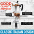 Zulay Classic Stovetop Espresso Maker for Great Flavored Strong Espresso, Classic Italian Style 3 Espresso Cup Moka Pot, Makes Delicious Coffee, Easy to Operate & Quick Cleanup Pot (Silver)