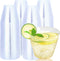KUAYIXIA 9 OZ Clear Plastic Cups, 100 Pack Disposable Cups Recyclable Plastic Cocktail Glasses Cups, Heavy Duty Hard Plastic Cups for Party, Wedding, Birthday, Christmas