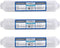 Hydronix 3 Pack ICF-10 Reverse Osmosis Post Polishing, Fridge & Ice Inline Coconut GAC Water Filter, 2000 Gal 1/4" NPT