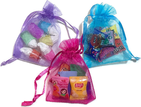 happyblockbuilder LPS Accessories Miniature Dollhouse Compatible with Littlest Pet Shop and Barbie Food Craft Sets Random Gift Bag Lots; Pets NOT Included… (Combined 3 Sets)