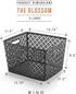 BINO Woven Plastic Storage Basket, X-Large (Grey)