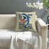AOOPUC Cartoon Shark Throw Pillow Covers Set of 2 Outdoor Super Soft Breathable Fighter Shark for Kids Throw Pillow Cover Cotton Linen 18 X 18 Inches with Zipper for Living Room Bed Sofa Chair Couch