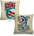 AOOPUC Cartoon Shark Throw Pillow Covers Set of 2 Outdoor Super Soft Breathable Fighter Shark for Kids Throw Pillow Cover Cotton Linen 18 X 18 Inches with Zipper for Living Room Bed Sofa Chair Couch