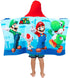Franco Kids Bath and Beach Soft Cotton Terry Hooded Towel Wrap, 24 in x 50 in, Super Mario