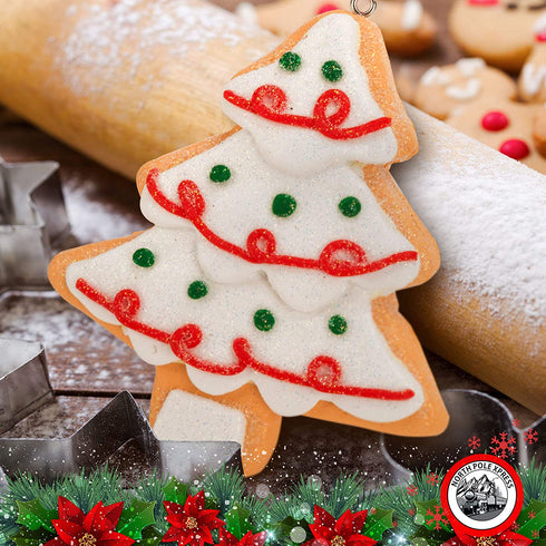Gingerbread Christmas Ornaments - Man Boy Girl Tree Candy Cane Cookie Rustic Christmas Decorations Set of 4 - Claydough Christmas Tree Decorations - Christmas Tree Ornaments with Gift Box