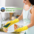 SCRUBIT Heavy Duty Scrub Sponges - Dishwashing Sponge Along with A Thought Scouring Pad -Ideal for Cleaning Kitchen ,Dishes, Bathroom- Yellow- 24 Dish sponges