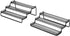 3 Tier Expandable Spice Rack Organizer for Cabinet, Black Modern Pantry Kitchen Countertop Stand 3 Step Shelf - Expands 12 to 24 Inches