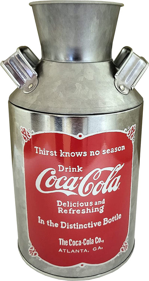 The Tin Box Company Coke Replica Milk Can, Red, 4-1/4 x 8" - 666217