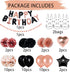 Rose Gold Black Birthday Decorations Set 44 Pieces balloon kit with foil Balloons Suit for 1st 16th 18th 21th 30th 35th 40th 50th 60th 70th, Women Grils Rose Gold and Black Birthday Party Decorations SupplieS