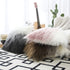 Kevin Textile Set of 2 Decorative New Luxury Series Merino Style Fur Throw Pillow Case Cushion Cover 18" x 18" 45cm x 45cm Gradient Black