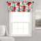 Lush Decor Valance, 18" x 52", Multi Poppy Garden Curtains Room Darkening Window Panel Set for Living, Dining, Bedroom, 18 in L