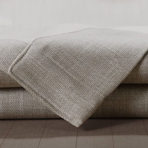 HPD Half Price Drapes BOCH-LN185-P Faux Linen Room Darkening Curtain (1 Panel) 50 X 84, BOCH-LN1857-84, Oatmeal