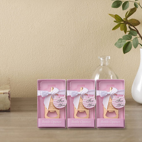12 Pack Poppin Bottle Bottle Openers for Girl Baby Shower Favors/Souvenirs,Girl Baby Shower Decorations,Birthday,Gender Reveal Party Favor and Keepsake Supplies (12, Pink)