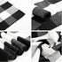 Breezsisan Black and White Layering Doormat Rug 2x4.3 ft. Cotton Woven Buffalo Plaid Outdoor Indoor Runner Rug, Hand-Woven Washable Carpet for Front Porch, Kitchen, Farmhouse, Entryway