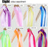 40 Pieces Mix Color Ribbon Wands Sticks with Bell Fairy Stick Party Streamers for Wedding Party (Multicolor)