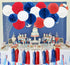 Graduation Decorations 2022 Navy Blue Red White Nautical Party Decor Base Ball Decorations 4th of July/Patriotic Decorations Fourth of July Party Favors Birthday Sail Boats Party Decorations