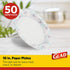 Glad Round Disposable Paper Plates 10 in, Blue Flower|Soak Proof, Cut Proof, Microwave Safe Heavy Duty Paper Plates 10"|50 Count Bulk Paper Plates, Paper Plates 10 Inch, Bulk for Parties and Occasions