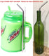 4 JUMBO 14" Stainless Steel 100 oz Straw + 4 Silicone Tips HUGE SUPER LONG Drinking Wide Insulated Whirley Travel Mug FOAM Truck Stop Cup (4 Jumbo Straws)