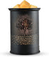 Metal Wax Melt Warmer kobodon Candle Wax Warmer for Scented Wax Melter Electric Wax Burner Wax Melts Wax Cubes Black Candle Lamp for Home Office Decor(Tree)