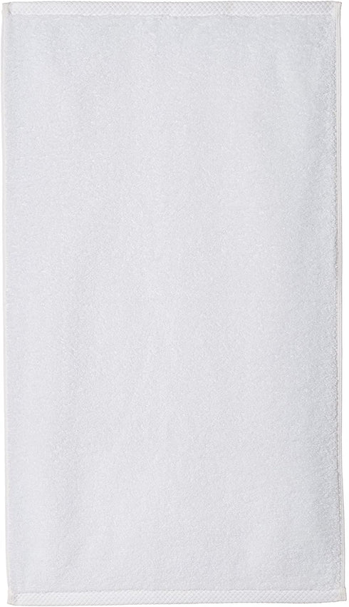 Amazon Basics Quick-Dry Hand Towels - 100% Cotton, 8-Pack, White