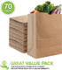 Stock Your Home 52 Lb Kraft Brown Paper Bags (70 Count) - Kraft Brown Paper Grocery Bags Bulk - Large Paper Bags for Grocery Shopping