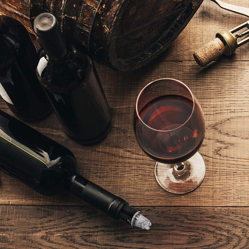 TRIBELLA - Air Speed Wine Aerator with Single-Injected Polycarbonate Spouts, Handmade Easy-to-Use, No-Drip Wine Pouring Device, Red Wine Decanter, Wine Pouring Accessory