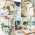 AmyHomie Artificial Flower Champagne Rose 25pcs Real Looking Fake Roses w/Stem for DIY Wedding Bouquets Centerpieces Arrangements Party Baby Shower Home Decorations