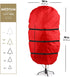 Upright Tree Storage Bag for Christmas Trees of 7ft. Tall, Tree Bag Is Made Of Tear Proof 600D Oxford; Comes With Drawstring Hem, Zipper, And Carry Handles, Waterproof Material Protects From Dust & Moisture