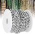 Emoshayoga Pearl Bead Roll, Garland Decoration Artificial Pearls Beads Garland Gold Beads Roll for Christmas Wedding DIY Decoration Holiday Party Supplies 8mm 10m/ 32.8ft(Silver)