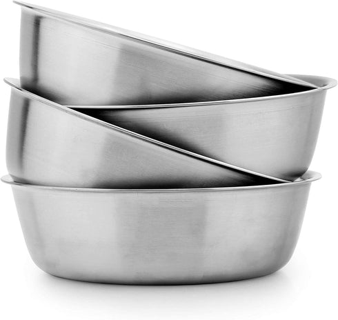 Darware Heavy Duty Stainless Steel Bowls for Baby, Toddlers & Kids (4-Pack); Great for Cereal, Desserts, Children, Portion Control & Even Pets, 1-Cup Serving Size