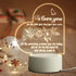 Daughter Gifts from Mom Engraved Night Light, Birthday Gifts for Daughter Acrylic Night Lamps, Valentine's Day Graduation Birthday Gifts for Daughter (Heart)