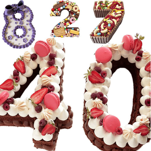 8inch Alphabet Cake Stencils Letter Stencil A-Z 26Pcs,0-9 Number Cake Templates 10Pcs with a Heart Mold, Five-Pointed Star for Birthday Wedding Anniversary?38pcs? (8in)