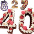 8inch Alphabet Cake Stencils Letter Stencil A-Z 26Pcs,0-9 Number Cake Templates 10Pcs with a Heart Mold, Five-Pointed Star for Birthday Wedding Anniversary?38pcs? (8in)