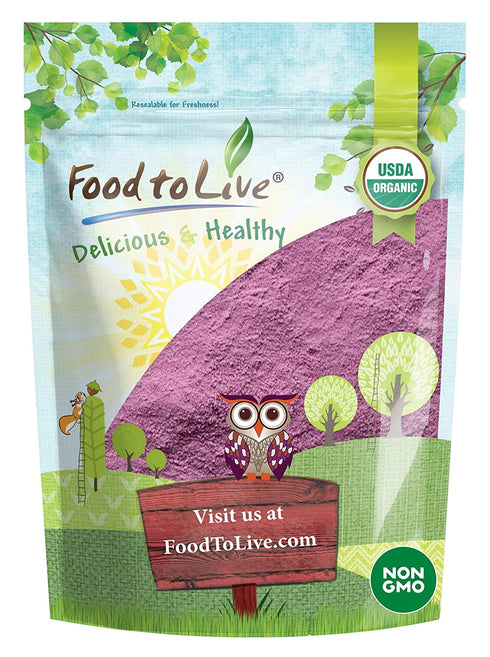 Organic Tart Cherry Powder, 4 Ounces – Non-GMO, Raw, Kosher, Vegan Superfood, Bulk, Rich in Antioxidants, Great for Juices, Drinks, and Smoothies, Contains Maltodextrin