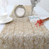 Sequin Table Runners Mesh Champagne Gold Table Runners Set of 2 Metallic Tabletop 12x108inch Sparkly Table Overlay for Home Daily Use Banquet Party Decorations