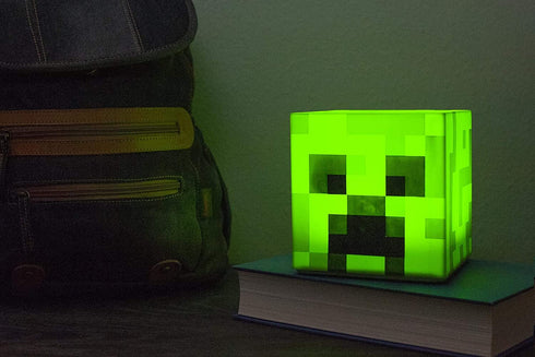 Minecraft Creeper LED Mood Light | Minecraft Creeper Lamp Mood Lighting Battery Powered | Collectible Minecraft Mood Lamp | Green Mood Light LED Minecraft Creeper | 5 Inches Tall