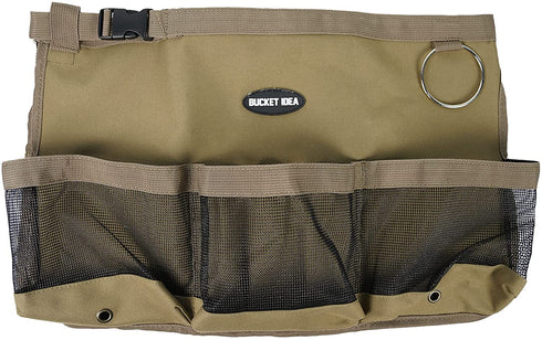 Bucket Idea Bucket Wash Tool Organizer for Garden Tools Fit 3.5 to 5 Gallon Bucket (Khaki)