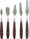 U.S. Art Supply 5-Piece Stainless Steel Palette Knife Set - Flexible Spatula Painting Knives for Color Mixing, Spreading, Applying Oil & Acrylic Paint on Canvases, Cake Icing, 3D Printer Removal Tool
