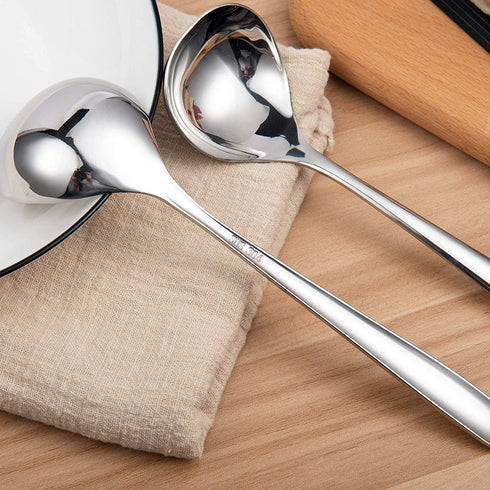 IMEEA 8-Inch Sauce Ladle Gravy Ladle SUS304 Stainless Steel Small Ladles for Serving, Set of 4