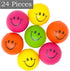 24 Pack Smile Face Stress Balls - Squeeze Ball Squishies Toy (2 DZ)