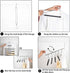 Amber Home 2 Pack Multi Layer 5 in 1 Metal Suits Pants Hangers, Closet Storage Organizer with 2 Swivel Hooks, Detachable Space Saving Anti Slip Clothes Hangers for Shirt Sweater Jeans Slacks Dresses