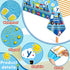 3 Pieces Train Plastic Tablecloths Train Birthday Party Supplies Train Party boy Tablecovers Train Party Decorations 51 x 87 Inch (3 Pieces)