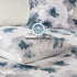 Inspire by INTELLIGENT DESIGN Reversible 100% Cotton Sateen Duvet - Breathable Comforter Cover, Modern All Season Bedding Set with Sham (Insert Excluded), Mercy, Floral Tiles Full/Queen(90"x90")