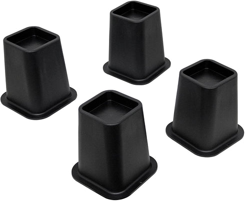 Kings Brand Furniture - Heavy Duty 6-inch Bed Risers, Furniture Riser, Great for Under Bed Storage, Set of 4