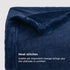 Bedsure Fleece Blanket Twin Blanket Navy Blue - 300GSM Soft Lightweight Plush Cozy Twin Blankets for Bed, Sofa, Couch, Travel, Camping, 60x80 inches