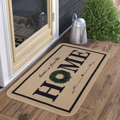 ONWAY Indoor Front Door Mat 18x29 Inch Welcome Mats Non-Slip Doormat Entry Rugs for Inside House and Home Entrance with Home Quote