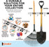 Mop and Broom Holder Wall Mount Heavy Duty - Metal Broom and Mop Holder Wall Mount - Broom Organizer Wall Mount for Kitchen Closet Garage Garden Tool - 3 Broom Hanger Positions with 4 Broom Rack Hooks