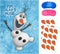 Eazyco Froze Party Supplies, Pin The Nose on Olaf, Froze Party Games, Large Poster 24PCS Nose Stickers for Frozen Theme Birthday Baby Shower Party Favors Decorations